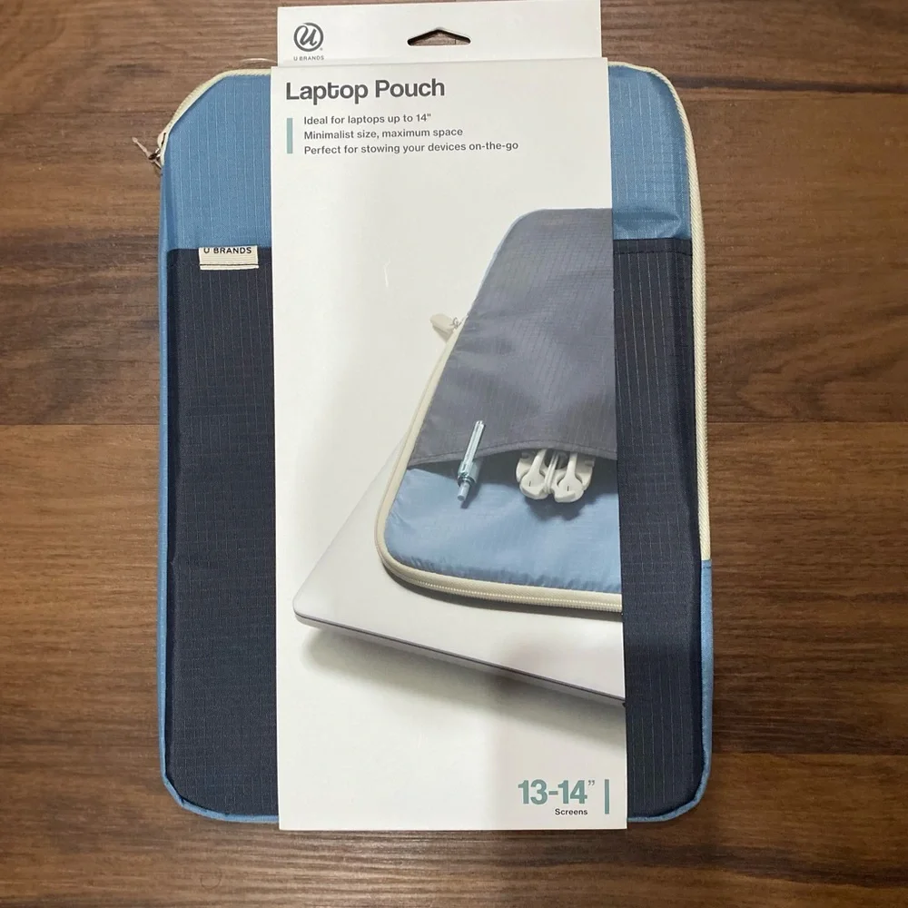 Elegant Blue Laptop Sleeve for 13-14
